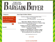 Tablet Screenshot of bargainbuyerads.com